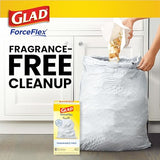 Glad Trash Bags, ForceFlex Tall Kitchen Drawstring Garbage Bags, 13 Gal, Fragrance Free, 80 Ct, Package May Vary