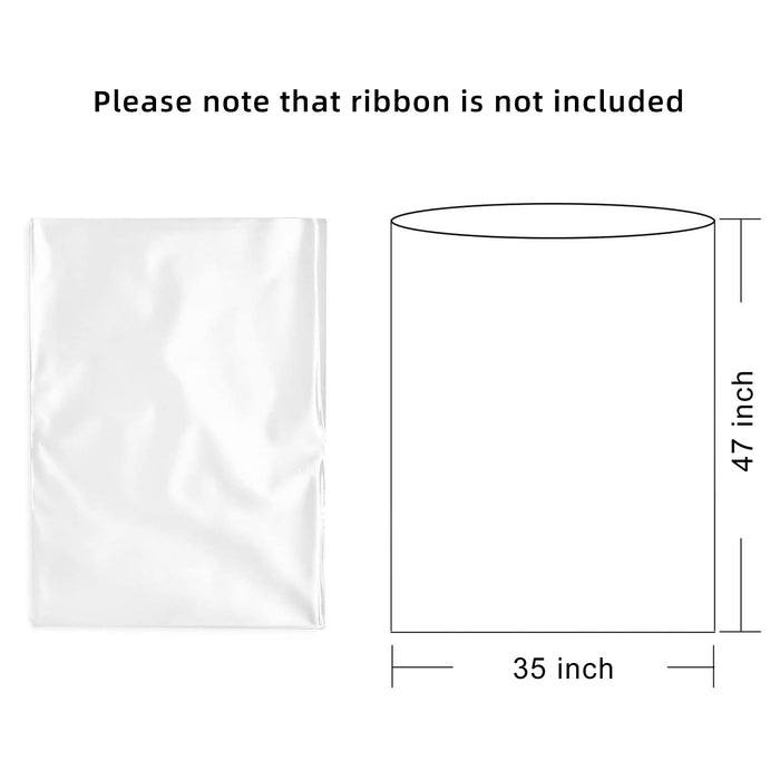 Morepack Extra Large Cellophane Bags for Gift Baskets 35x47 Inches, Jumbo Big Clear Cellophane Bags 20 Pieces