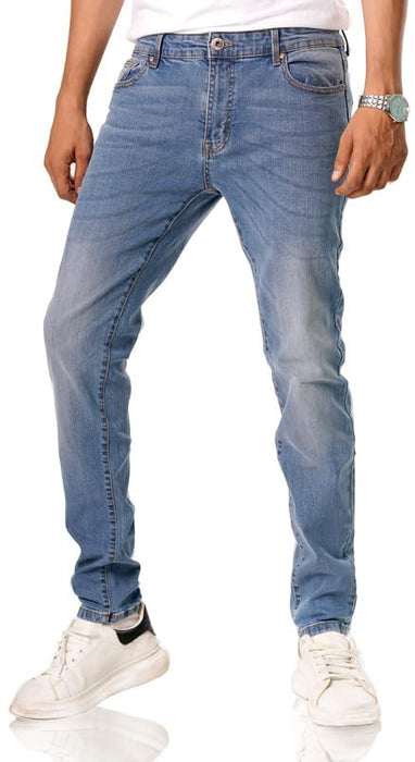 Alamo Mens Skinny Jeans - Classic Denim Slim Fit Jeans for Men with 5 Pockets