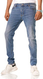 Alamo Mens Skinny Jeans - Classic Denim Slim Fit Jeans for Men with 5 Pockets