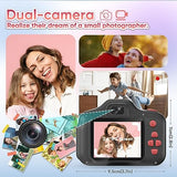 Seckton Upgrade Kids Selfie Camera, Christmas Birthday Gifts for Boys Girls Age 3-12, Children Digital Video Cameras with Flash, 2.4" Screen Portable Camera Toy 4 5 6 7 8 9 Year Old Boys Girls-Black