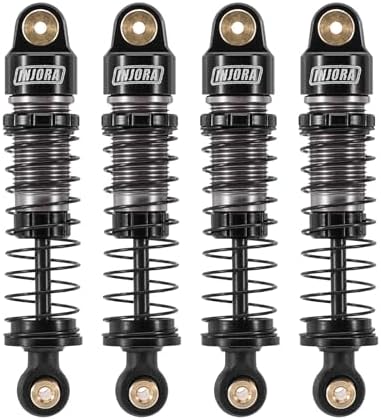INJORA 40mm Big Bore Scaler Shock Absorber Oil Damper for 1/24 RC Crawler Axial SCX24 Upgrade, 3.2g/Each