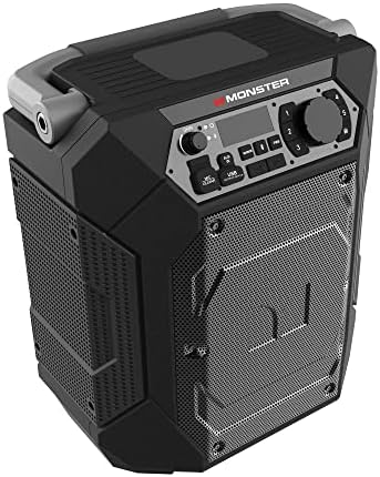 Monster Rocker 270 Sport | Portable Indoor/Outdoor Wireless Speaker, 60 Watts, Up to 24 Hours Playtime, IPX4 Water Resistant, Connect to Another TWS Speaker