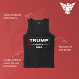 GunShowTees Take America Back Trump 2024 Tank Top, Medium, Tank Top