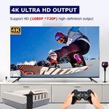 Kinhank Video Games Consoles 256G, Super Console X Cube Retro Game Console with 65000+ Classic Games, 4 USB Port,Up to 5 Players, 2 Wireless Game Controllers