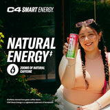 C4 Smart Energy Drink – Boost Focus and Energy with Zero Sugar, Natural Energy, and Nootropics - 200mg Caffeine - Blood Orange Yuzu (12oz Pack of 12)
