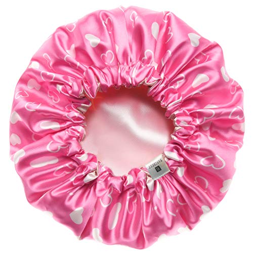 YANIBEST Baby Satin Bonnet Sleep Cap - Double Layer Reversible Adjustable Silky Satin Cap for Infant Toddler(5-12Year,Light Pink)