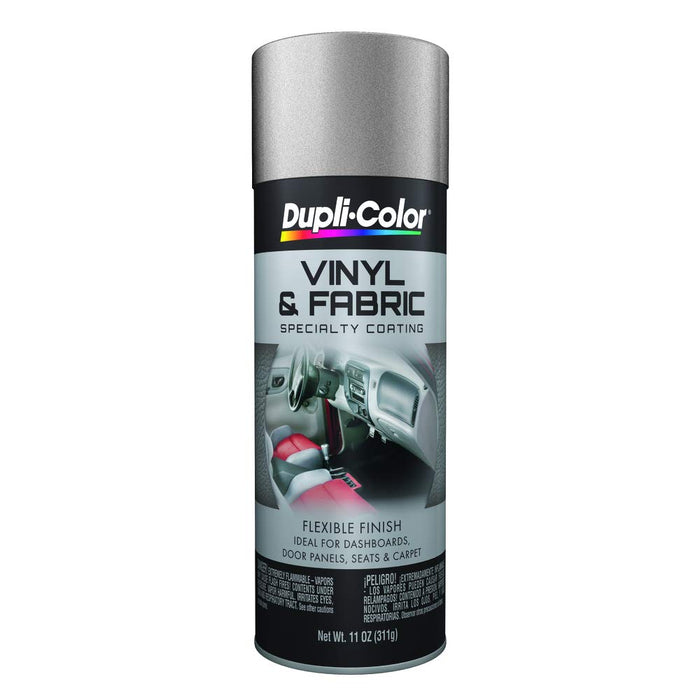 Dupli-Color (HVP103-6 PK Silver Vinyl and Fabric Coating - 11 oz. Aerosol, (Case of 6)
