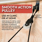 Lifeline Multi-Use Shoulder Pulley, Black, Deluxe, With Metal Bracket Door Attachment