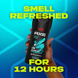 AXE Body Wash Apollo 4 Count for Long Lasting Freshness Sage & Cedarwood Men's Body Wash with Odor-Busting Prebiotics 16 oz