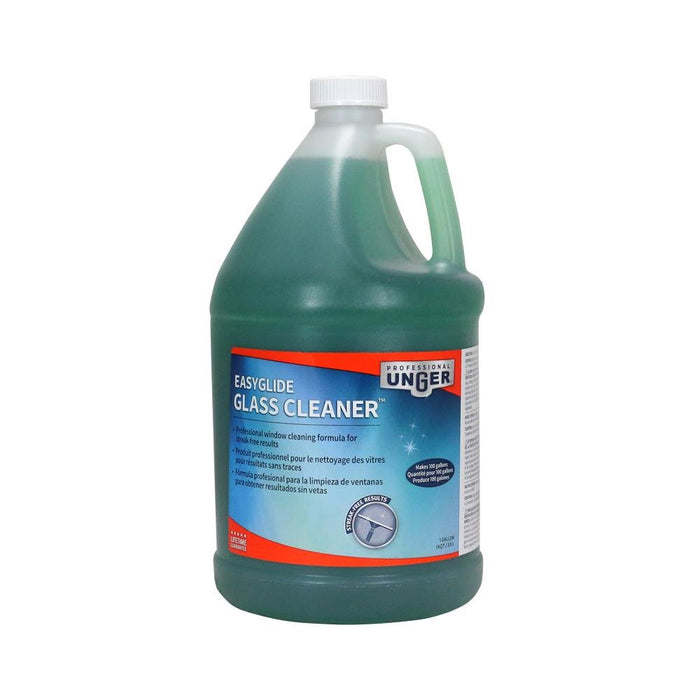 Unger Professional Streak-Free EasyGlide Glass Cleaner Concentrate, 1 Gallon – Ammonia-Free, Makes 100 Gallons of Solution, Safe for Tinted Windows, LOW-E Glass, Windshields & Mirrors