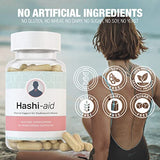 IBDassist HashiAid - Low Thyroid Supplement - Hashimoto's Disease Support - Hypothyroidism - Fight Fatigue, Balance Hormones, Promote Focused Energy - Turmeric, Iodine, Zinc, Selenium and More