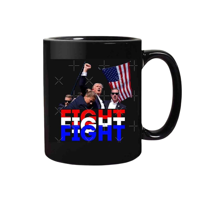 Assassination Attempt on Trump Rally Incident Mug,Custom Mug, Support Trump 2024, Election Mug Trump,Fight 2024 Mug,Trump Merchandise