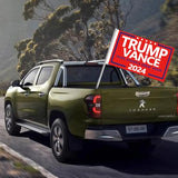 WENWELL Donald Trump and JD Vance 2024 Flags 3x5 Ft,Make America Great Again Trump Vance '24 Presidential Campaign Banners flag for car Boat Outdoor,2-Pack,1 Blue & 1 Red Flag with 2 Brass Grommets Each