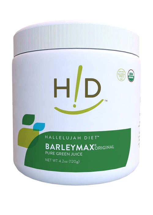 Hallelujah Diet Organic BarleyMax - Barley and Alfalfa Grass Juice Powder, Original, 4.2oz (30 Day Supply)