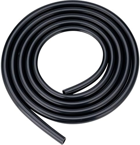Eastrans 9/16" ID Silicone Tubing, Food Grade 9/16" ID x 5/8" OD Flexible Pure Silicone Hoses High Temp for Home Brewing,5 Feet Length,Black