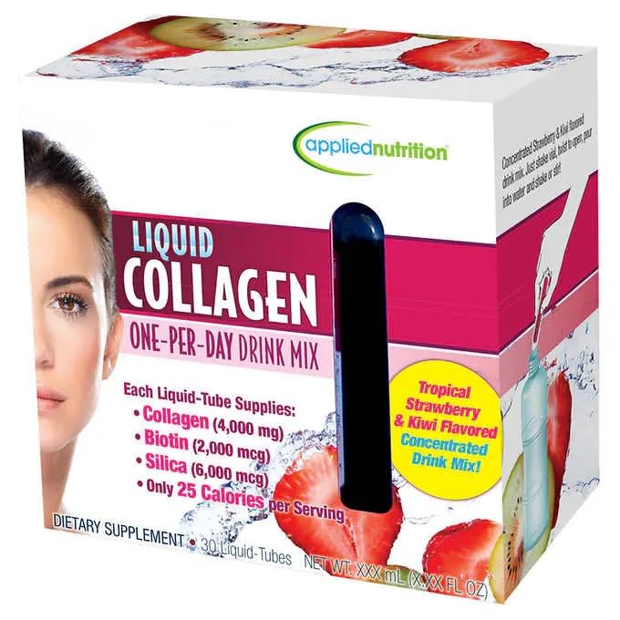 FrenchGlory App lied Nutrition Liquid Collagen One-per-Day Drink Mix 30 Servings of 4,000mg Each