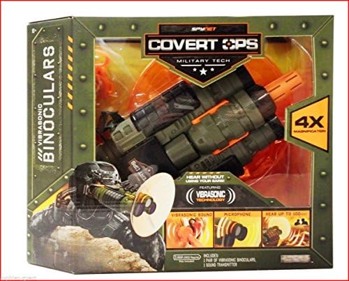 SpyNet Covert Ops VIBRASONIC BINOCULARS - Hear 100 Feet Away 4x Magnification ,#G14E6GE4R-GE 4-TEW6W292866