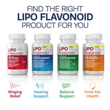 Lipo Flavonoid Plus, Tinnitus Relief For Ringing Ears, OTC Flavonoid Ear Health Vitamins, Bioflavonoids & Vitamin C, 100 Caplets, packaging may vary