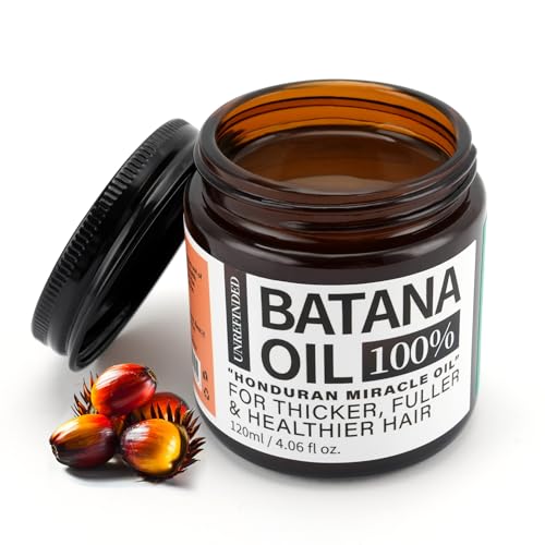 Batana Oil for Hair Growth, Batana Oil Organic 100%, Hair Growth Oil for Frizz, Split Ends, Texture & Shine (4.06 Fl oz, Original)