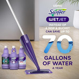 Swiffer WetJet Multi-Purpose and Hardwood Liquid Floor Cleaner Solution Refill, with Gain Scent (2 count, 42.2 fl oz each)