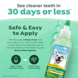 TropiClean Fresh Breath for Dogs | No Brush Dental Gel for Dogs Peanut Butter Flavor | Dog Toothpaste for Plaque, Tartar & Stinky Breath | Made in the USA | 4 oz.