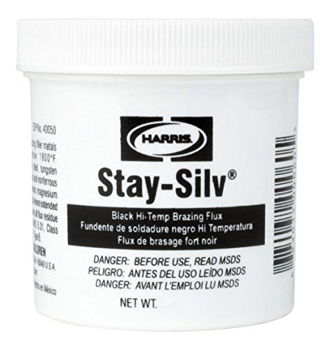 HARRIS SSBF1/2 Stay Silv Brazing Flux, 1/2 lb. Jar, Black, White