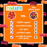 YumEarth Organic Halloween Gummy Fruits - Fruity Candy Snack Packs, Gluten Free Snacks for Kids - Allergy Friendly, Non-GMO, No Artificial Flavors or Dyes - Assorted Flavors, 7.5 oz (Pack of 15)