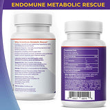 Endomune Metabolic Rescue Prebiotic and Probiotic | Physician Formulated | 120 Vegetarian Capsules | Weightloss
