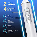 Water Dental Flosser with Electric Toothbrush, Teeth Cleaning Kit with 4 Modes, Water Flosser Portable for Travel and Home