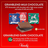 Venchi Chocolate Advent Calendar 2024 with 25 Assorted Milk and Dark Chocolates by Artist Anna Higgie - Gluten Free - Great Gifts - Limited Edition