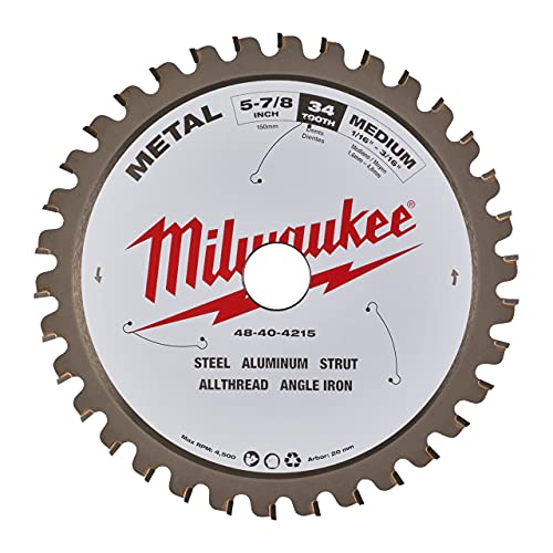 Milwaukee 48-40-4215 5-7/8" 34 Carbide Teeth Metal Cutting Circular Saw Blade