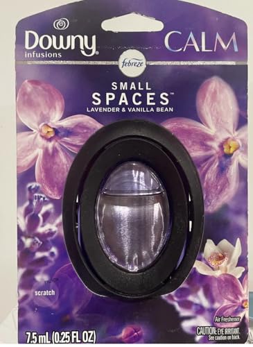 Febreze Small Spaces Lavender & Vanilla Bean 2 pack 0.5 Fl ounce, Black