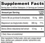 Vitanica Magnesium Tonic, Liquid Magnesium Bisglycinate Chelate 300 mg with Vitamin B6, Dr Formulated Supplement, Orange Flavor, Vegan, Gluten Free and Non-GMO,16 fl oz