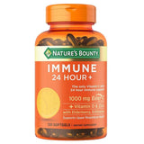 LONG GLACIER Nature S Bounty 24 Hour Daily Immune Support Vitamin C with Zinc and Vitamin D, 120 Softgels