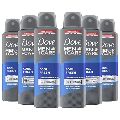 Men + Care Cool Fresh Spray Deodorant & Anti-Perspirant 150ml / 5.07 Oz International Version (Set of 6)