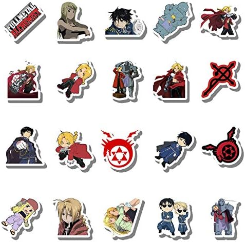 20 PCS Stickers Pack Full Aesthetic Metal Vinyl Alchemist Colorful Waterproof for Water Bottle Laptop Scrapbooking Luggage Guitar Skateboard