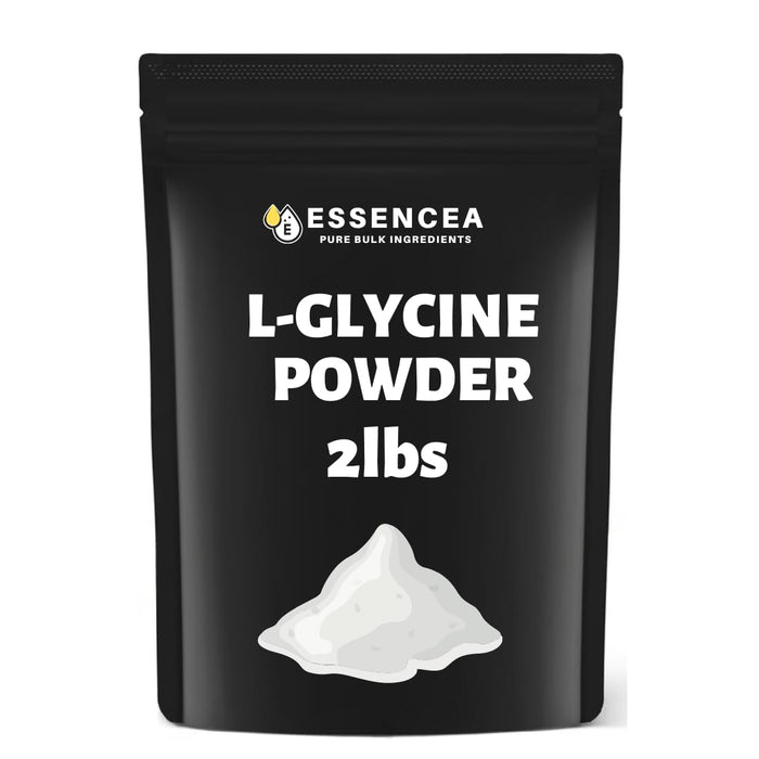 Essencea L-Glycine Powder 2lb Pure Bulk Ingredients | 100% L-Glycine | Premium Quality Supplement (32 Ounces) [Packaging May Vary]