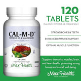 Calcium with Vitamin D3, K2 and Magnesium - Overall Health Supplement for Strong Bones and Teeth, Muscle Function, Immune Support - Vitamin D Vitamin K Enhanced Absorption for Women & Men, 120 Tablets