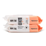 MightyGood. Wipe That Tush Flushable Wipes - 6 packs of 150 Wipes - 600 Total Wipes - Hypoallergenic & Fragrance-Free Wipes with Aloe - Flushable Tested & Septic-Safe