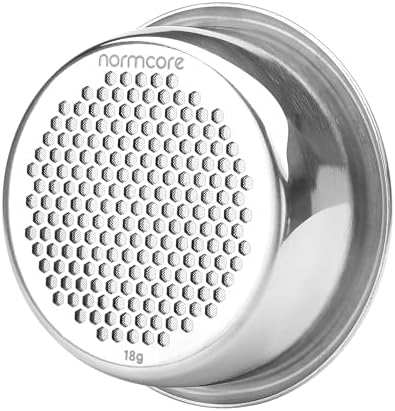 Normcore 54mm Double Layer Portafilter Basket, 18g Precision High Extraction Basket Compatible with 54mm Breville Sage Espresso machines, 304 Stainless Steel, 0.8mm Thickness, 18 Gram