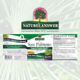 Nature's Answer Saw Palmetto 690 mg 120-Capsules Supplement | Prostate Support | Natural Urinary Tract Support | Promotes Hair Growth | Single Count