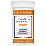 The Vitamin Shoppe Ultimate 10+ Probiotics, 13 Billion CFUs for Digestive Health, Immune Support and Respiratory Health (100 Vegetable Capsule)