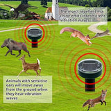 6pk Mole Upgrade Solar Repellent Outdoor for Lawns Gopher Repellent Ultrasonic Powered Mole Repellent Deterrent Snake Repeller Mole Repellent Lawns Yard Garden