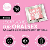 Loovara Oraltücher Lecktücher latexfrei - Oral Dams Latex Free - Schutztücher Ultra-dünn und natürlich und extra weich für ein natürliches Gefühl, vegan, hypoallergen