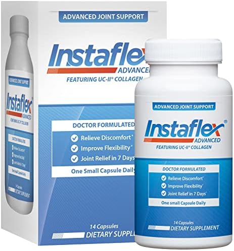 Instaflex Advanced Joint Support - Doctor Formulated Joint Relief Supplement, Featuring Collagen & 5 Other Joint Discomfort Fighting Ingredients - 14 Count