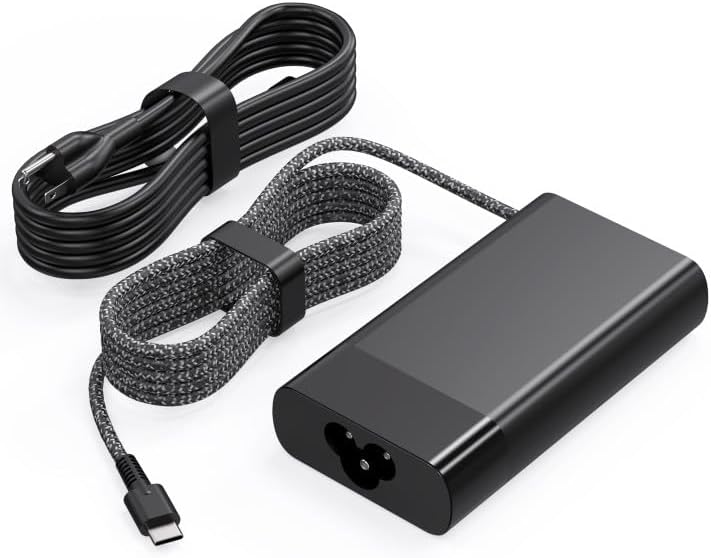 New Slim 65W USB C Laptop Charger Replacement for HP Chromebook Charger HP Spectre X360 HP Elitebook x360 Elitebook Elite x2 Envy ProBook Travel Fast Charging Type C Power Cord Supply