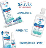 SALIVEA Dry Mouth Mouthwash - Soothing Mint Mouthwash with Natural Salivary Enzymes - Gentle Mouthwash to Aid Dry Mouth Care - Breath Freshener & Dry Mouth Treatment - Mint Flavor (2 Pack)