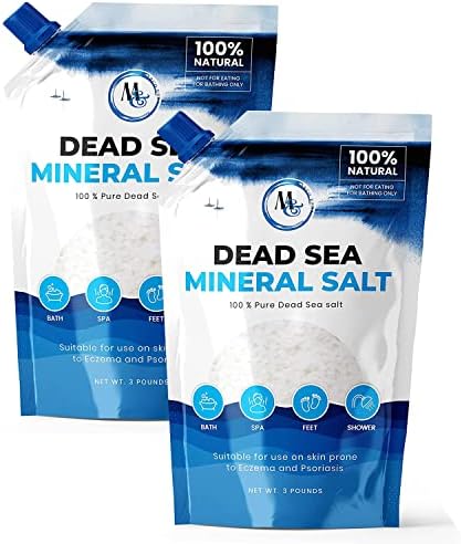 Dead Sea Salt – Dead Sea Salts for Soaking, Mineral Salt for Bath, Spa, Shower – Pure and Natural Bath Salt for Foot Soak, More Minerals Then Epsom Salt, Fine Salt Mined from Dead Sea