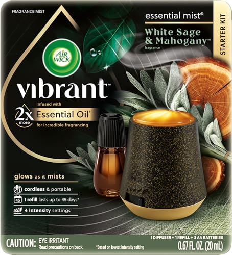 AIR WICK Essential Mist - Starter Kit White Sage & Mahogany